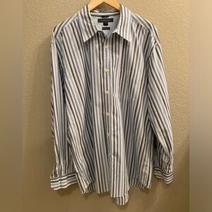 Tommy Hilfiger striped long sleeve dress shirt, size XL